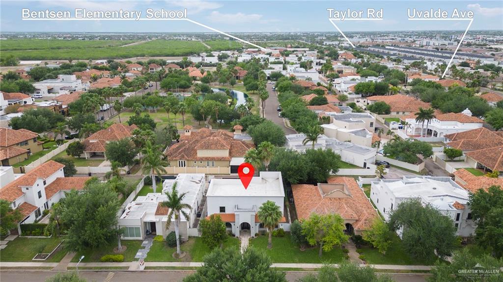 2216 South 45th Street McAllen, TX 78503 - Photo 38 of 40 an aerial view of residential houses with outdoor space and swimming pool