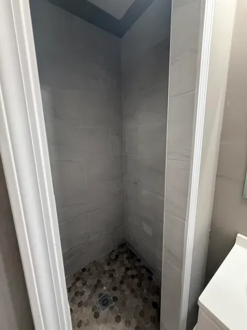 a bathroom with a sink