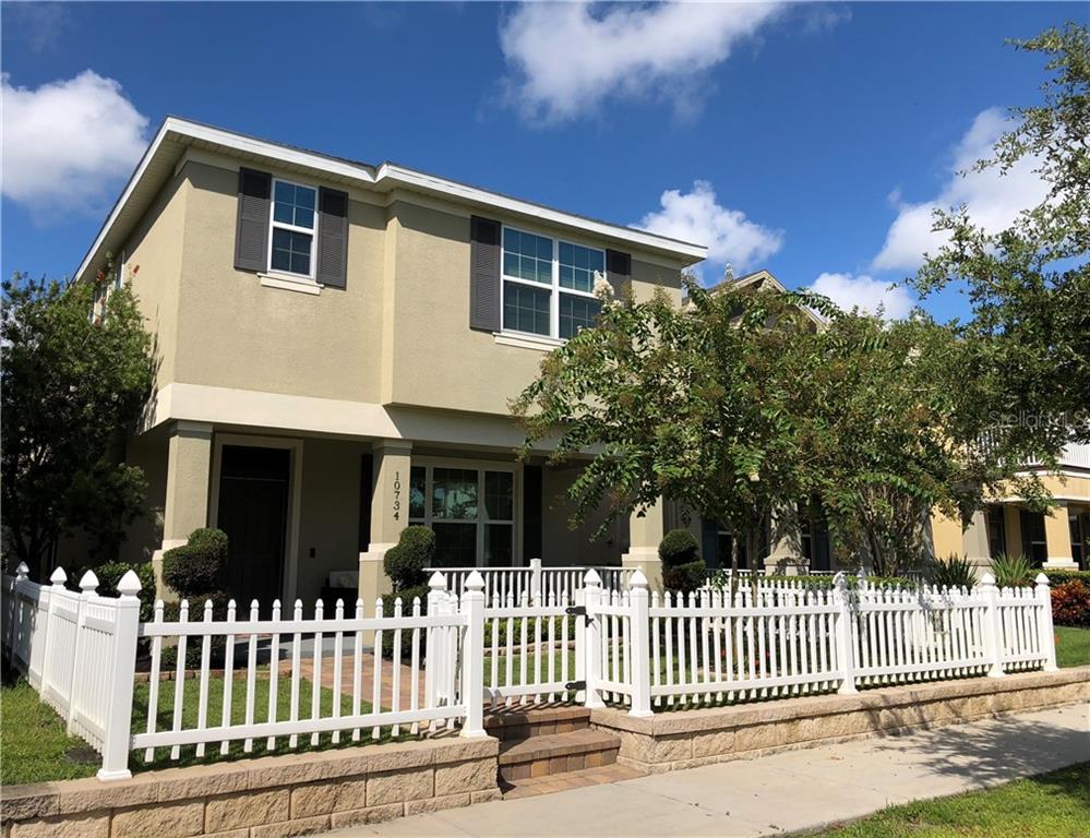 10734 Reams Road Windermere, FL 34786 - Photo 1 of 1 House front, only house in neighborhood with fenced front yard.
