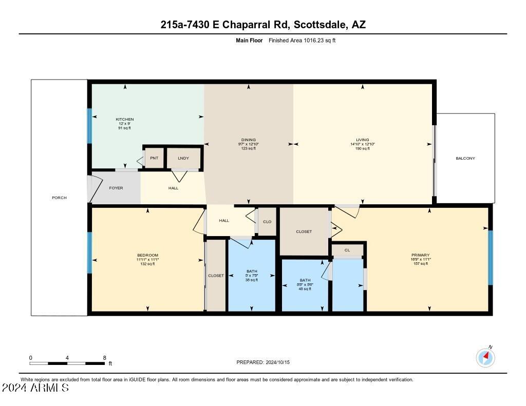 7430 East Chaparral Road, Unit 215A Scottsdale, AZ 85250 - Photo 32 of 32 Floor Plan
