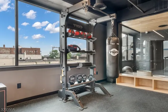 a living room with furniture window and a fireplace