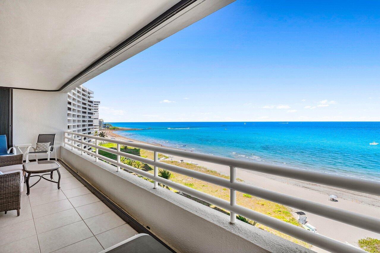 1500 South Ocean Boulevard, Unit 804 Boca Raton, FL 33432 - Photo 22 of 45 a terrace with outdoor seating and city view