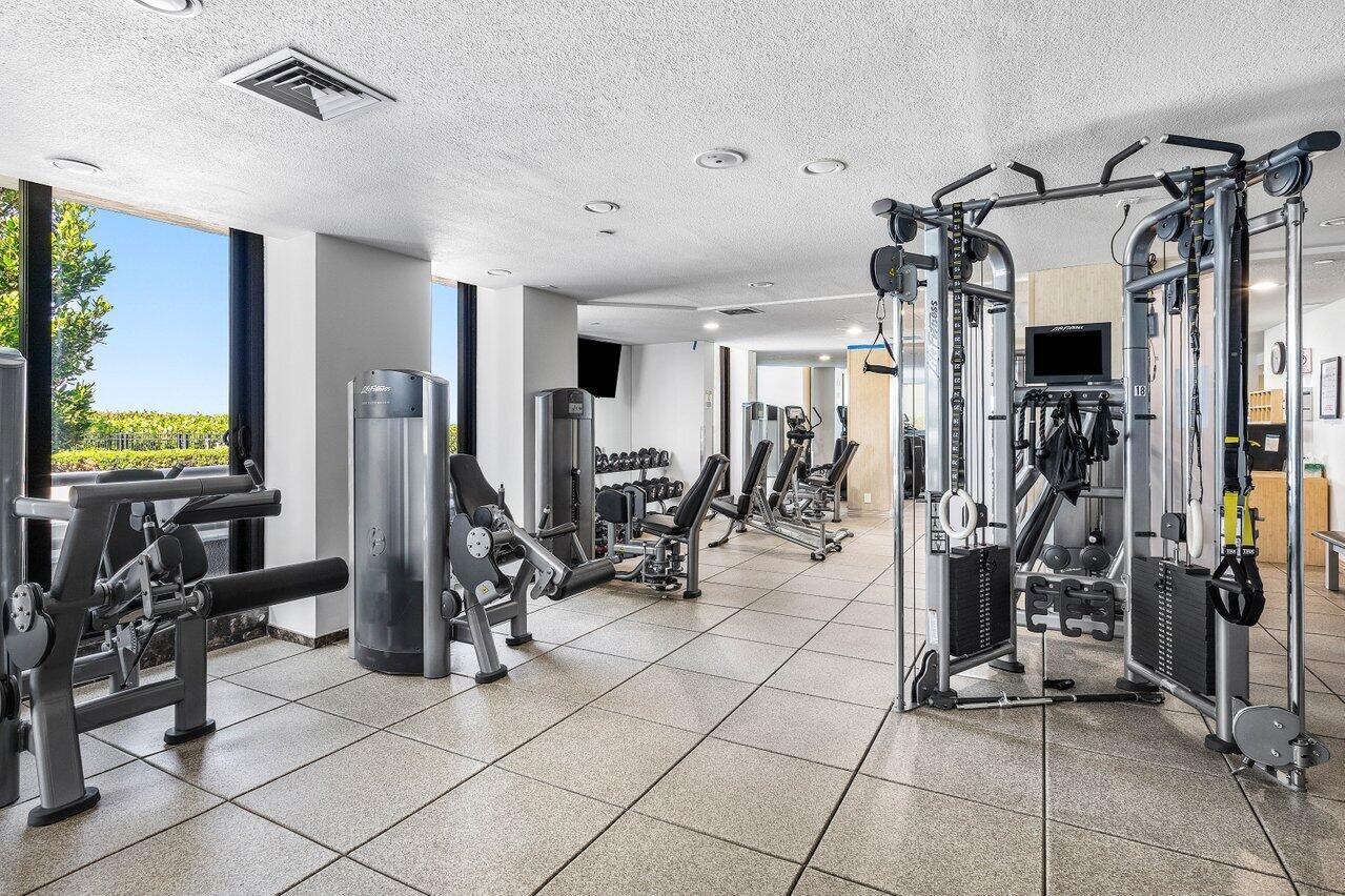 1500 South Ocean Boulevard, Unit 804 Boca Raton, FL 33432 - Photo 38 of 45 a view of a room with gym equipment