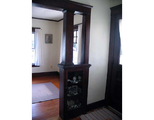 46 River Road Northampton, MA 01053 - Photo 5 of 12 a view of a hallway with wooden floor and a large mirror