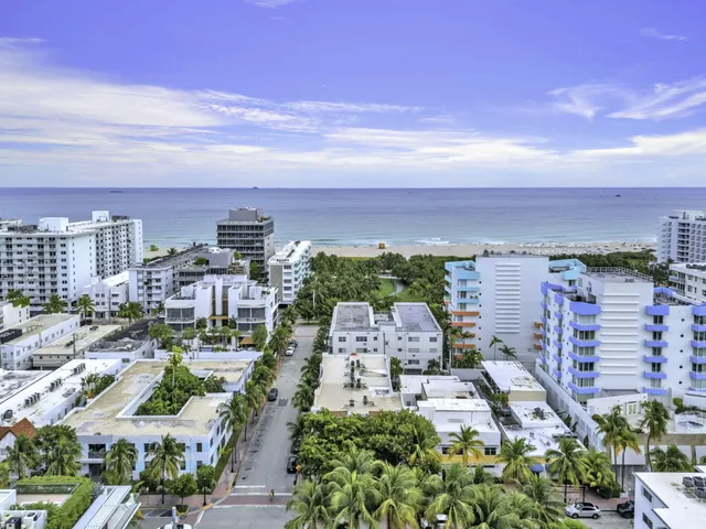 a view of a city with tall buildings