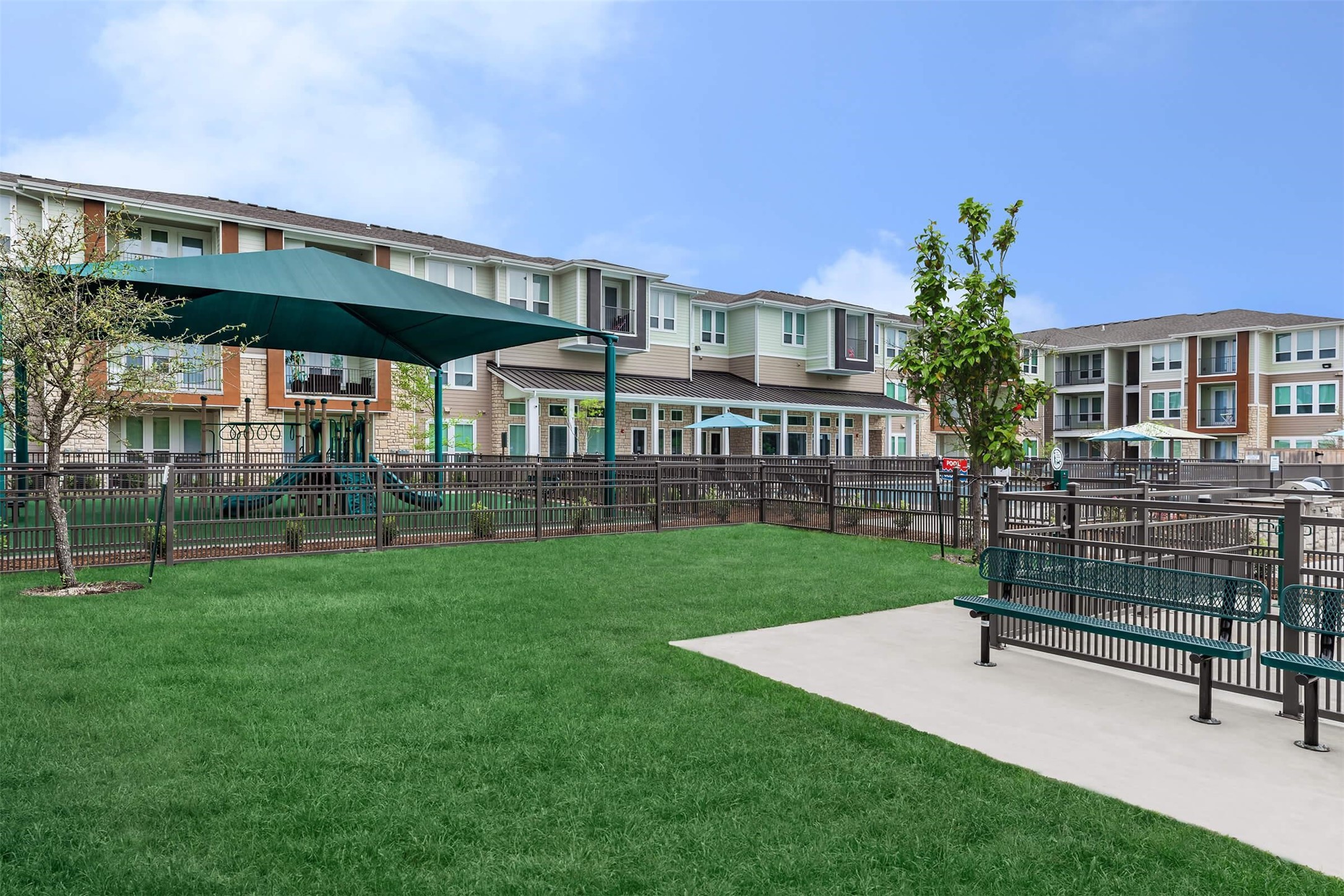 1475 Gears Road Houston, TX 77067 - Photo 6 of 13 a view of a house with a yard and sitting area