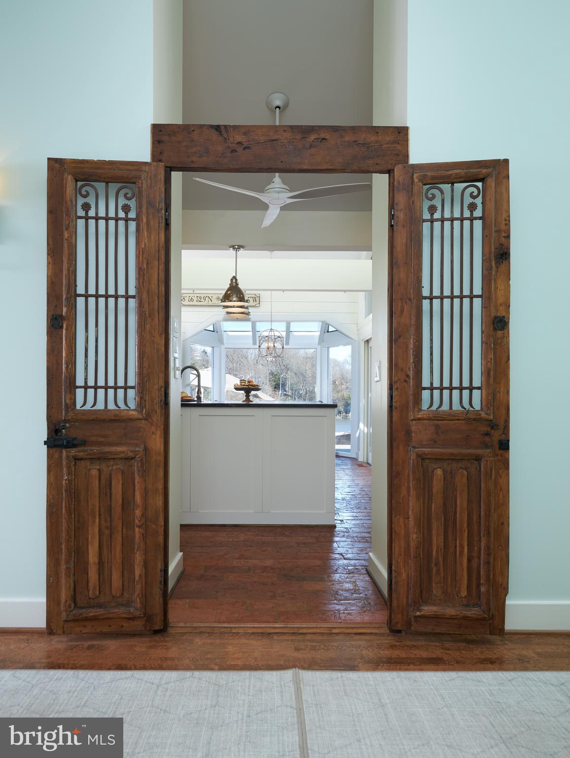 238 Riverside Road Edgewater, MD 21037 - Photo 16 of 145 Kitchen Entrance-Antique Doors