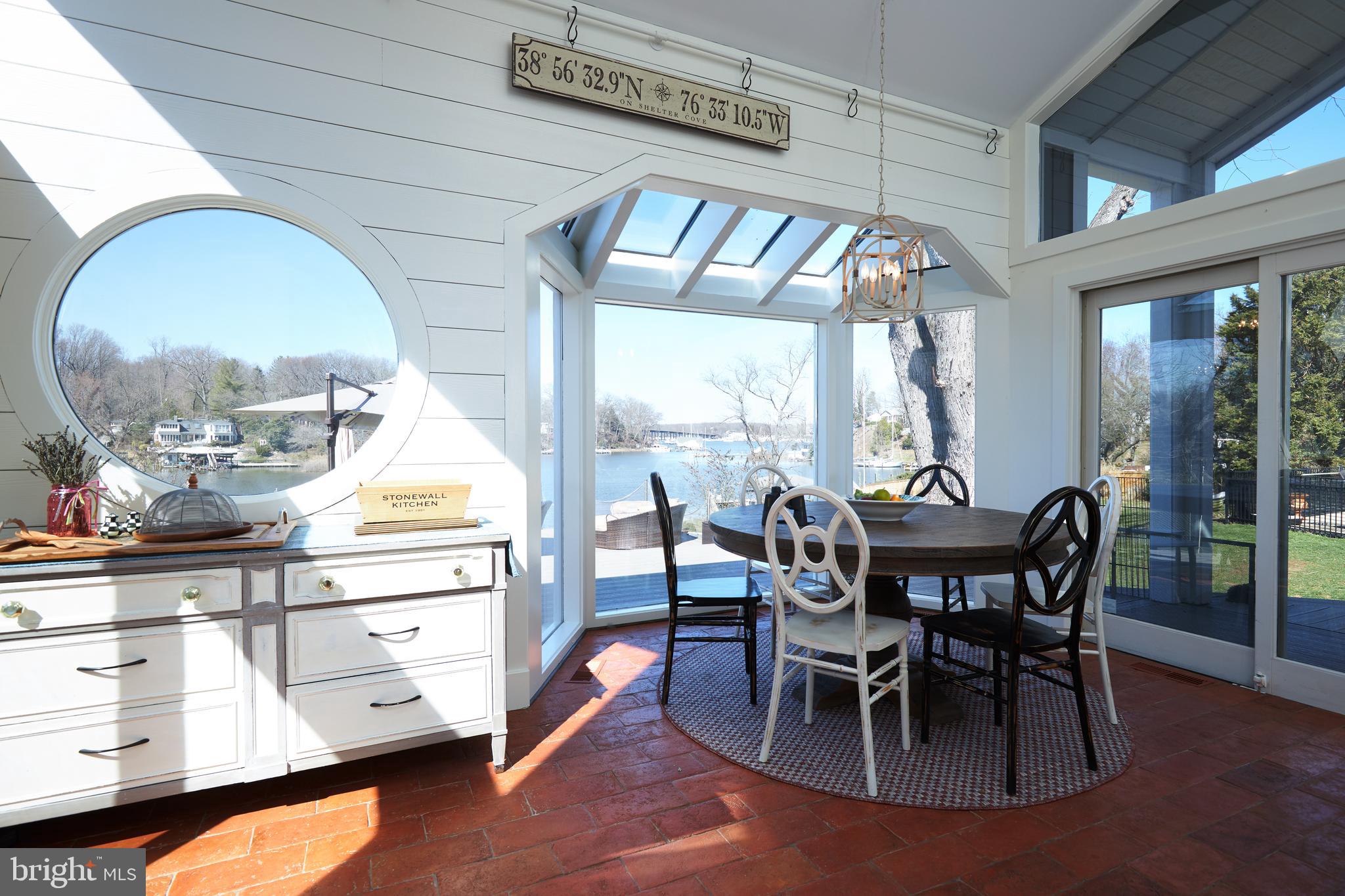 238 Riverside Road Edgewater, MD 21037 - Photo 18 of 145 Eat-In Kitchen Area Overlooking the water