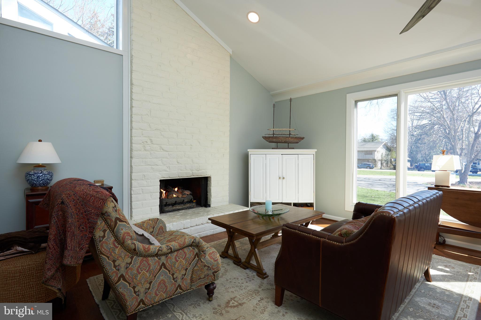 238 Riverside Road Edgewater, MD 21037 - Photo 57 of 145 Study/Office Sitting Area with Fireplace