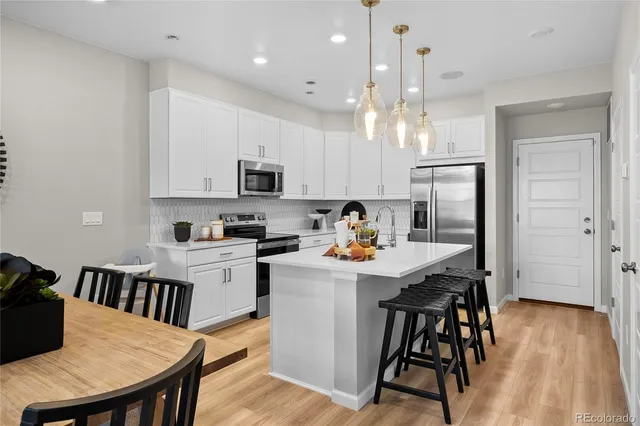 a bedroom with a bed and a shower