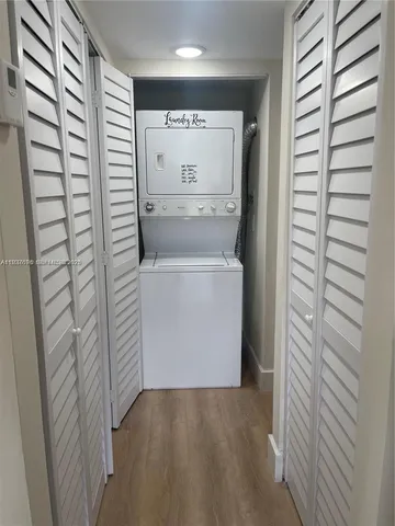 a view of a glass door