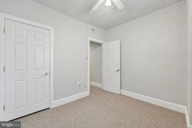 a view of an empty room