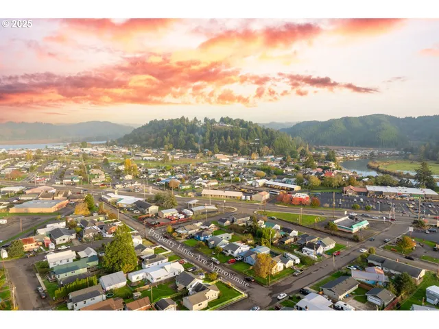 a aerial view of a house