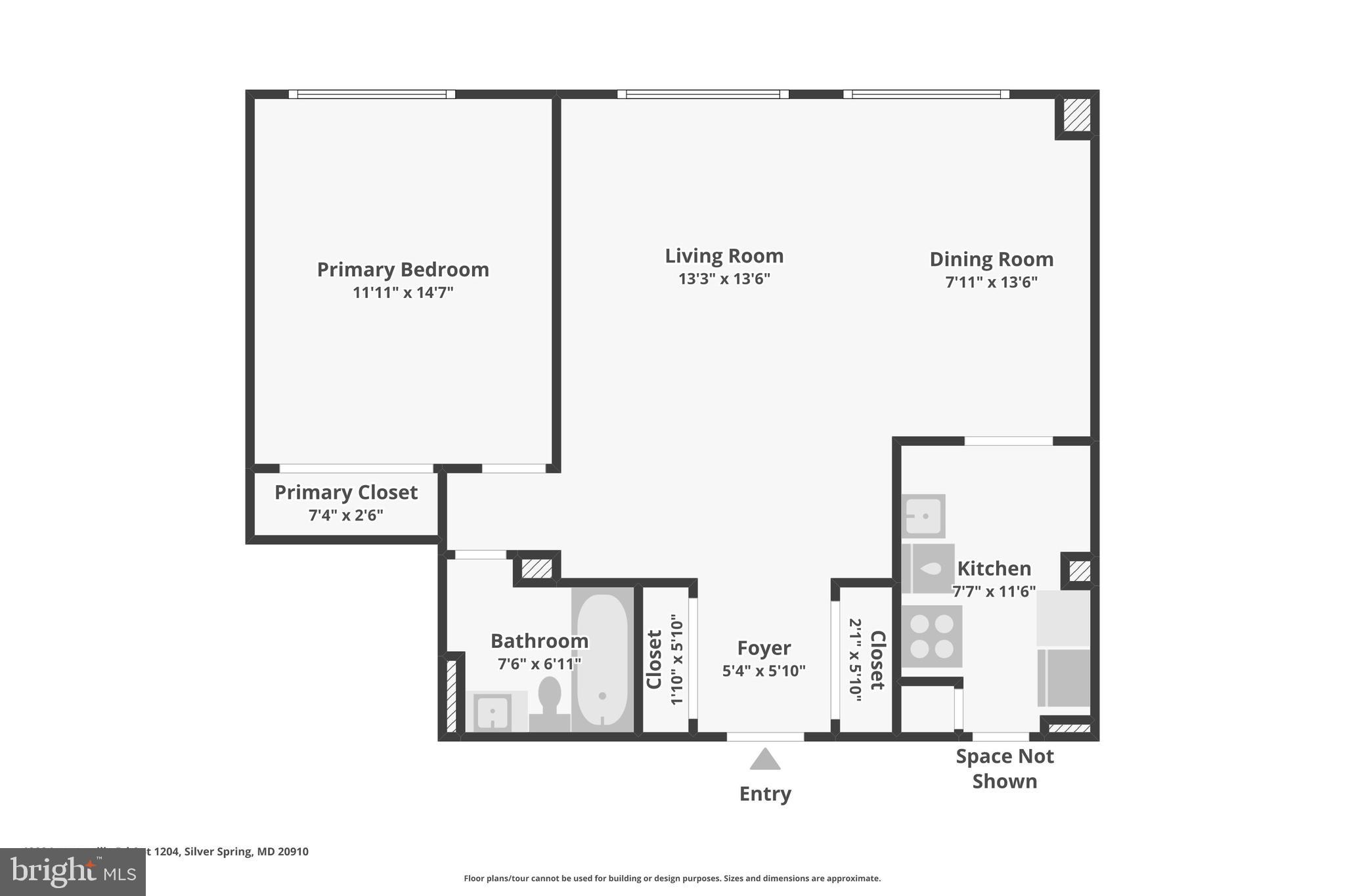 1900 Lyttonsville Road, Unit 1204 Silver Spring, MD 20910 - Photo 30 of 30 Floorplan