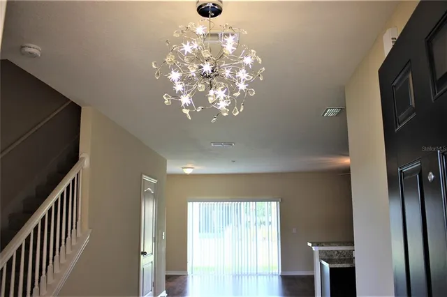 a view of a livingroom with a window