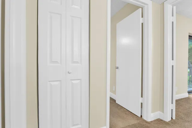 a view of a closet area