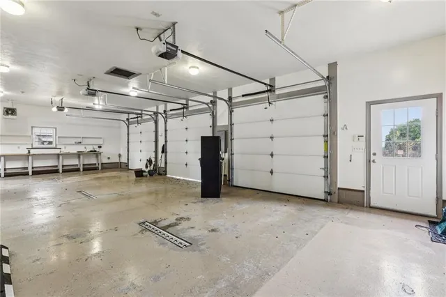 a view of a room with storage space