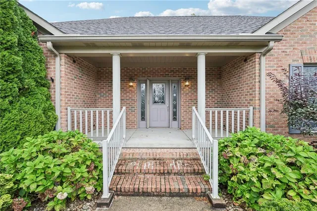 front view of a house with a porch
