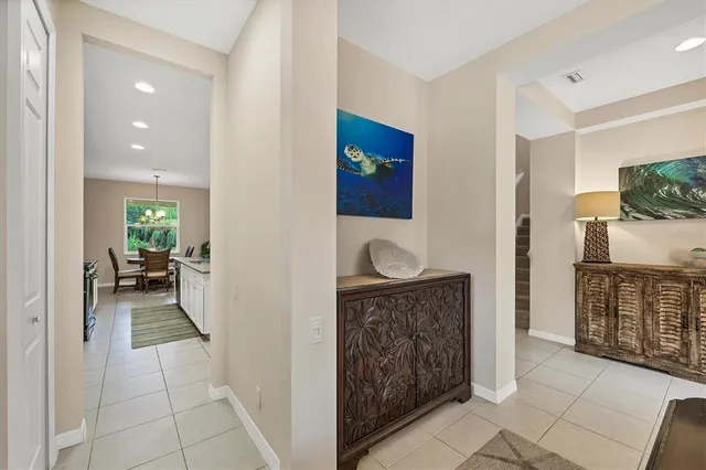 a spacious bathroom with a double vanity sink mirror and double