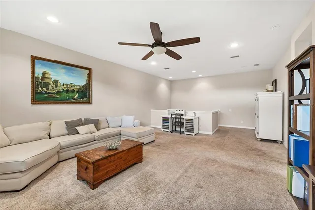 a view of a big room with a big yard and a fireplace