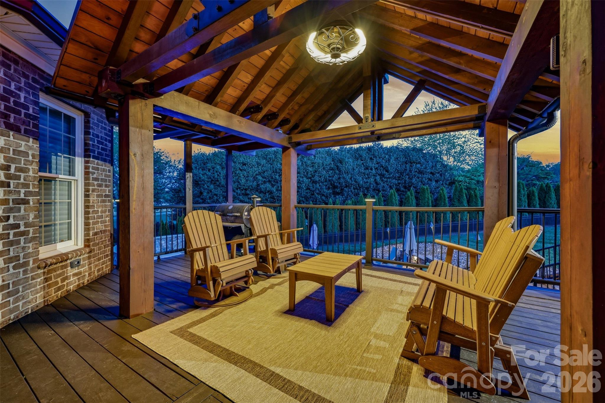 3638 Hogan Court Conover, NC 28613 - Photo 34 of 38 a view of a chairs and table in the balcony