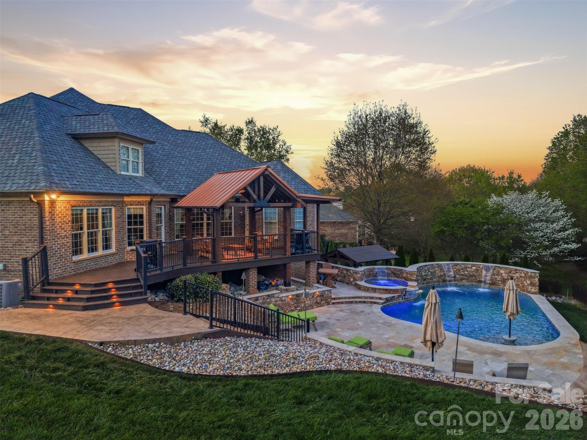 3638 Hogan Court Conover, NC 28613 - Photo 36 of 38 a front view of house with yard and outdoor seating