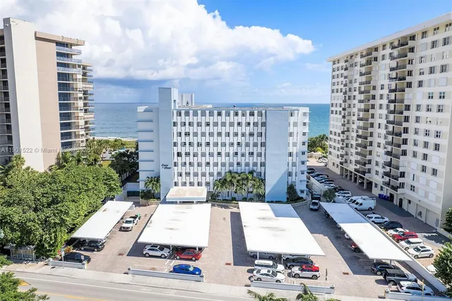 a view of a city with tall buildings