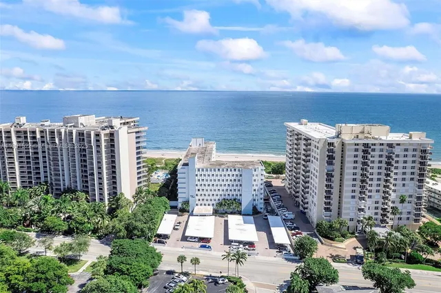 a view of a city with tall buildings