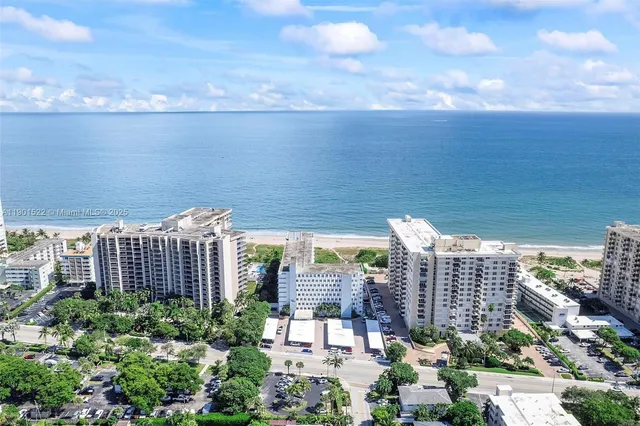 a view of a city with tall buildings