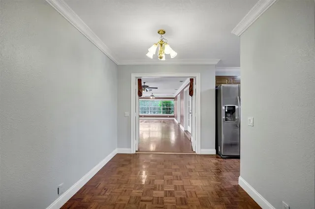 a view of a kitchen with furniture and a kitchen