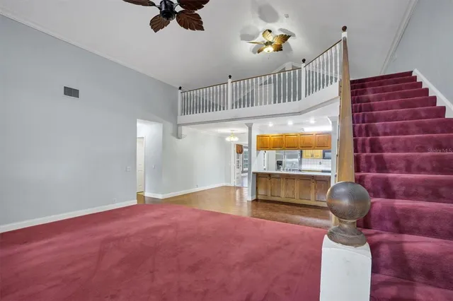 a bathroom with a sink double vanity and a mirror