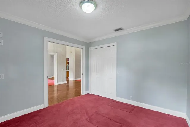 an entryway with a door