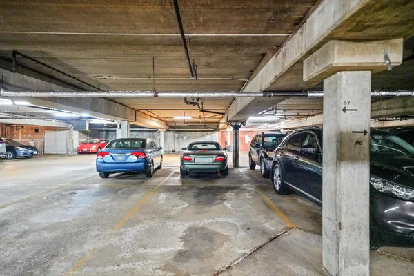 a view of cars parked in a parking
