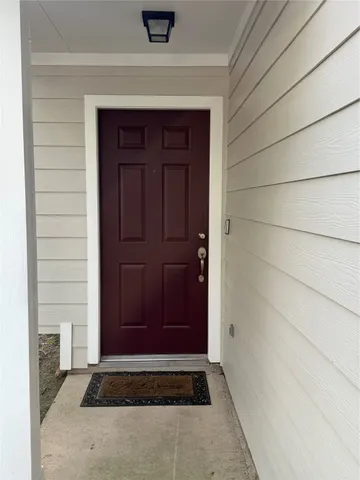 a view of front door
