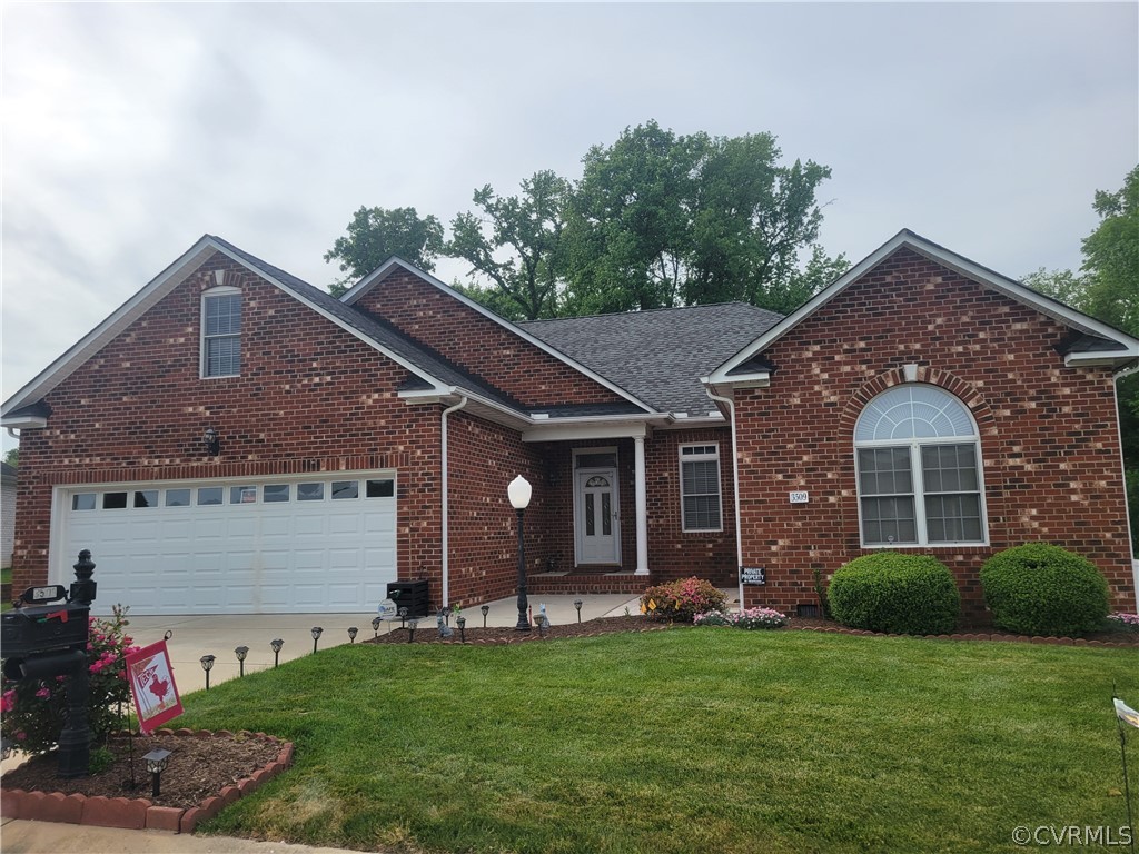 3509 Cobblestone Terrace Hopewell, VA 23860 - Photo 1 of 18 front view of a house with a yard