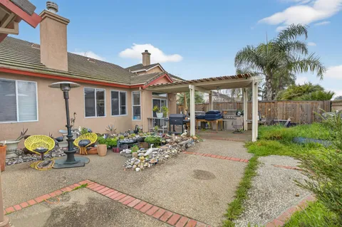 a view of a house with patio