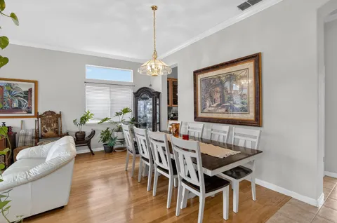 a view of a livingroom and dining room