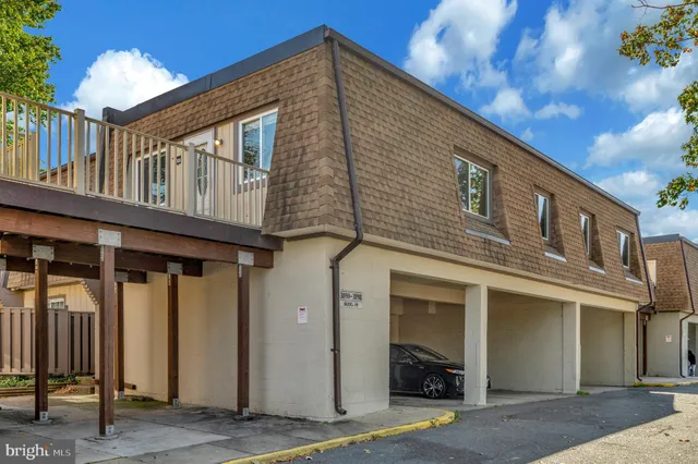 a view of a house with a balcony