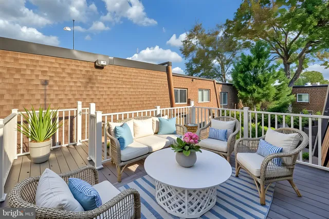 a outdoor living space with furniture and outdoor view