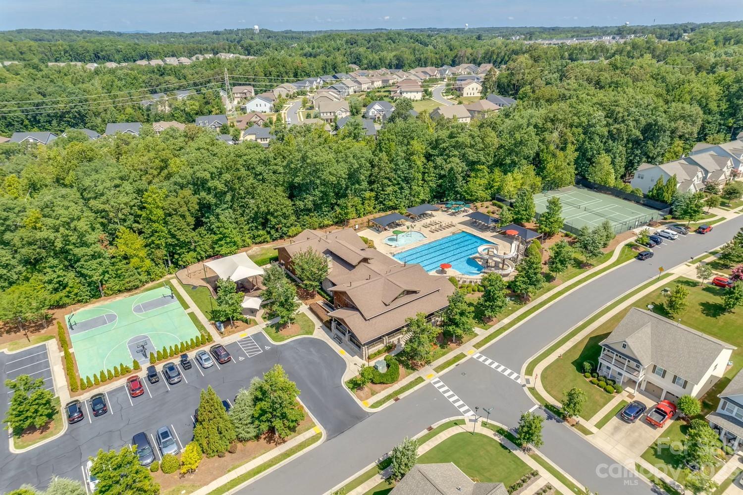 868 Coralbell Way Tega Cay, SC 29708 - Photo 45 of 45 an aerial view of a house with a garden