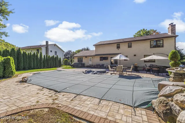 a view of a city with a lake