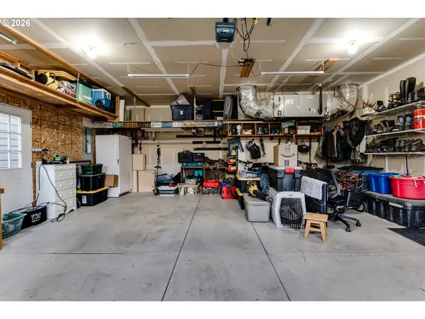 a view of the garage