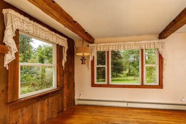 a view of a large window with an outdoor space