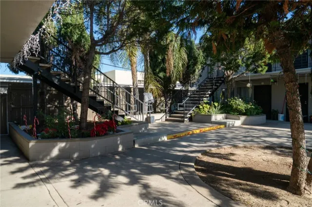 a view of street with houses