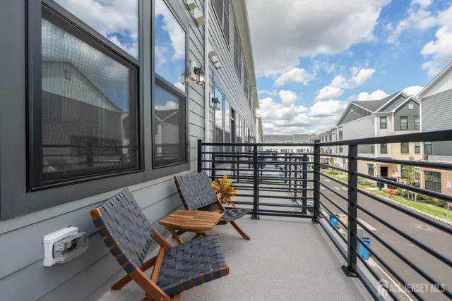 a view of city with balcony