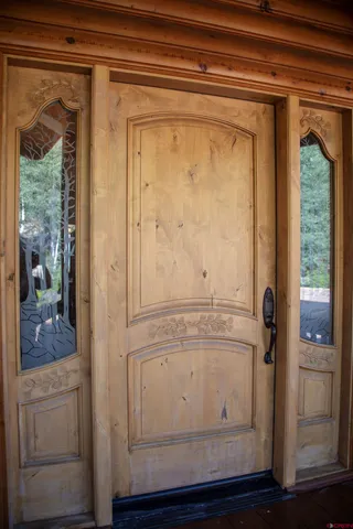 a view of front door