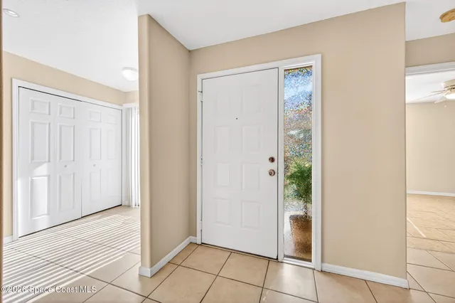 a view of an front door