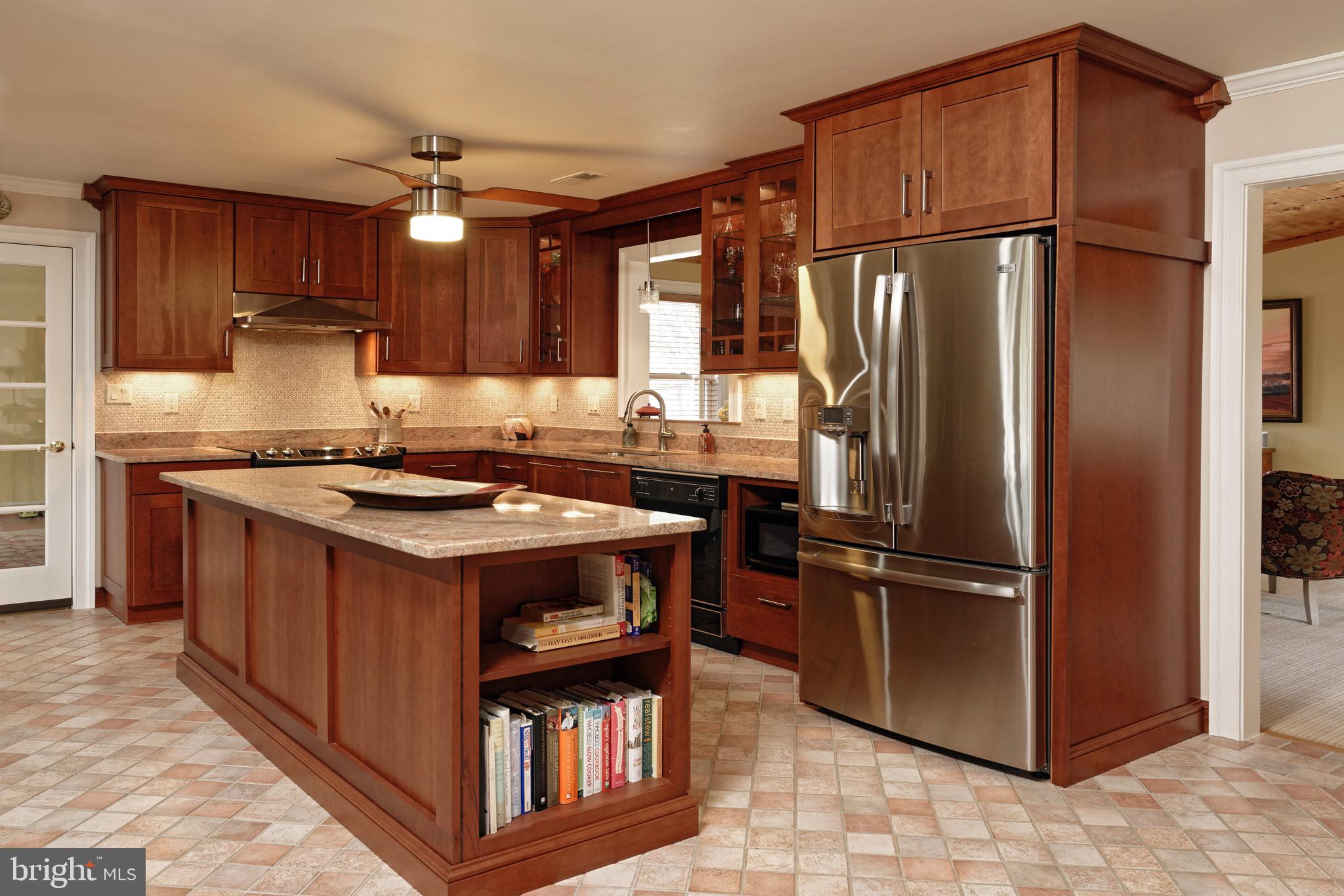 8908 Woodward Road Marshall, VA 20115 - Photo 8 of 53 Gourmet kitchen w/custom cherry cabinetry