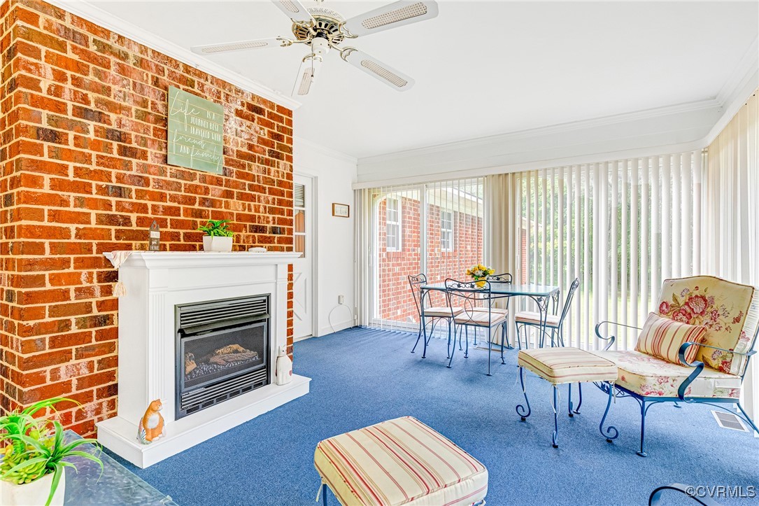 2530 Yarnell Road Henrico, VA 23231 - Photo 19 of 22 a living room with furniture and a fireplace