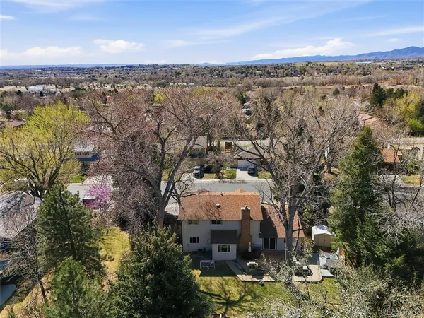 an aerial view of a city